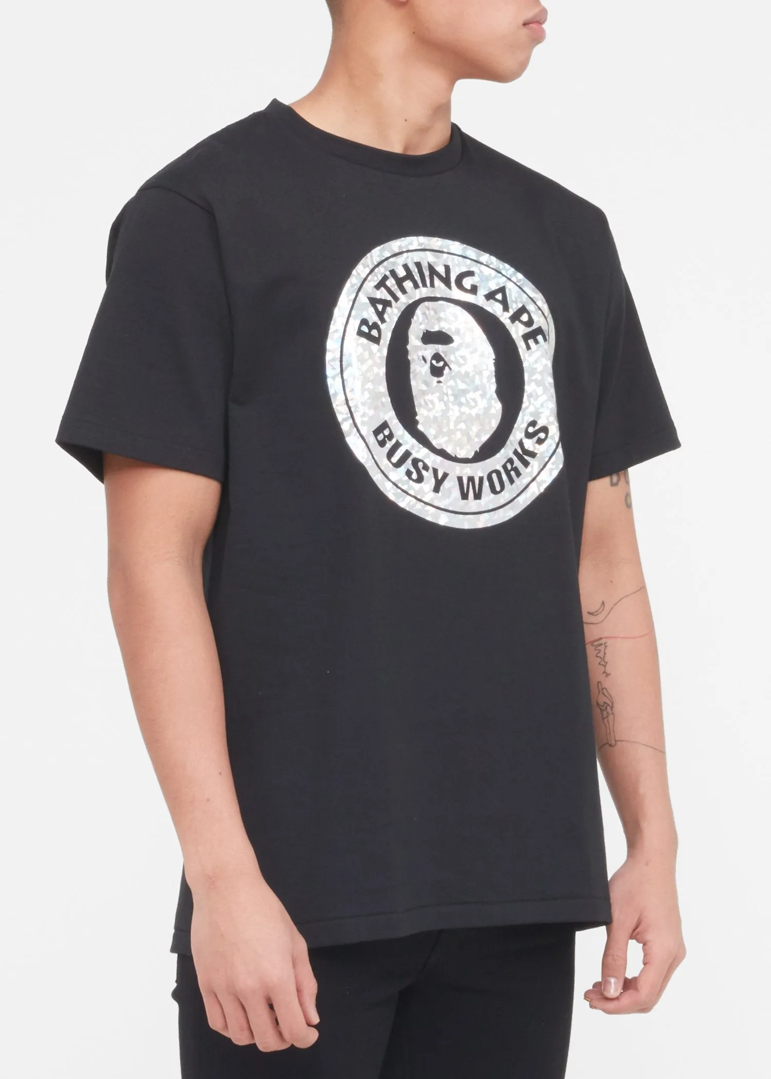 BAPE: AURORA BUSY WORKS TEE [BLACK]