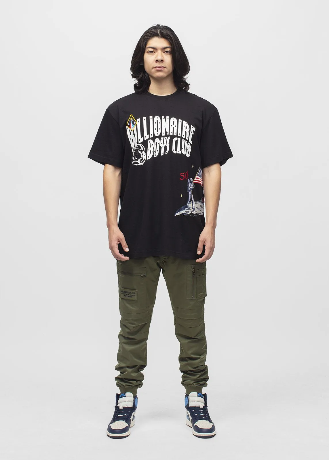 BILLIONAIRE BOYS CLUB: MOONWALK SS TEE [BLACK]