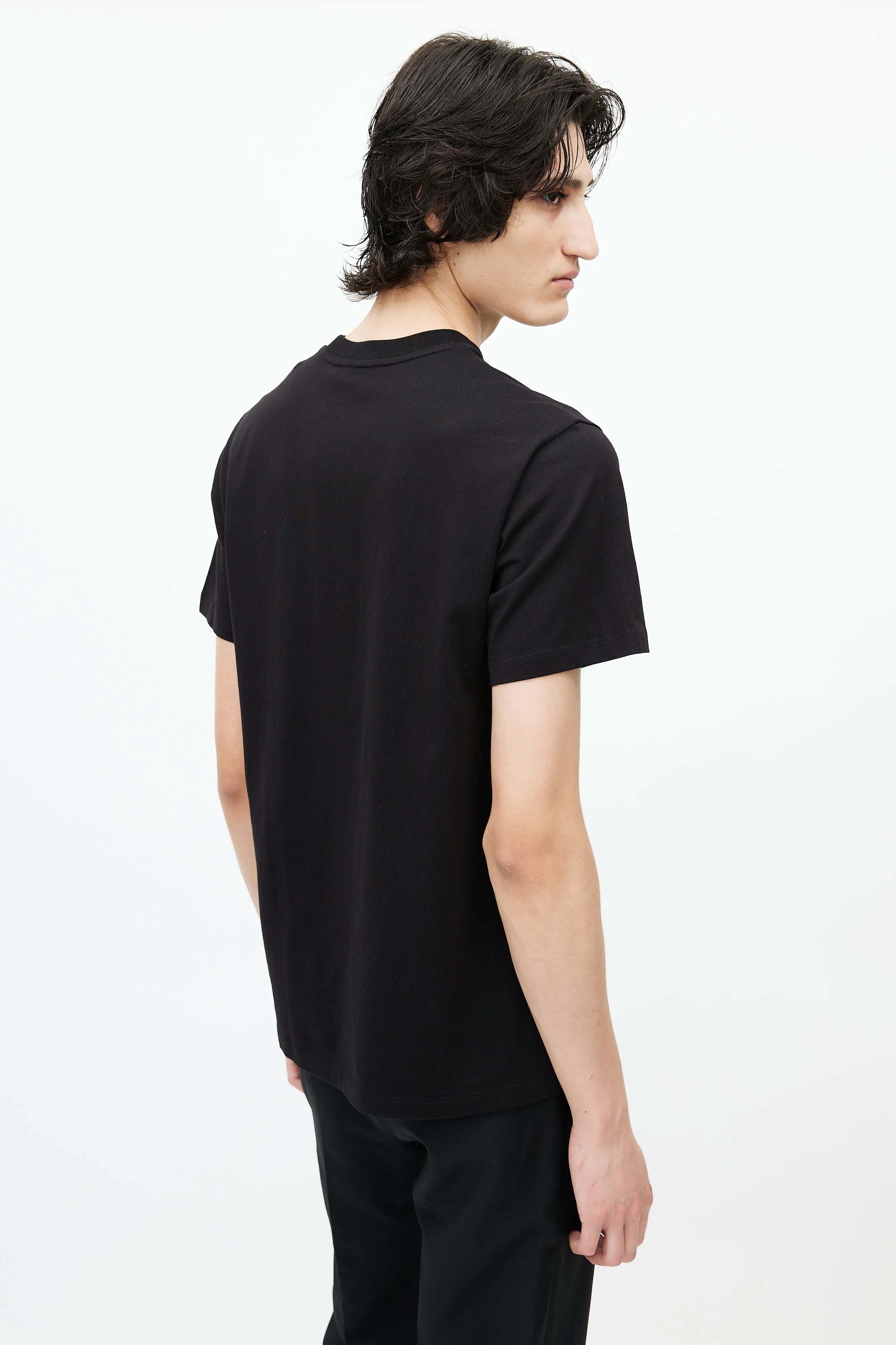 Black & White Floral Graphic T-Shirt
