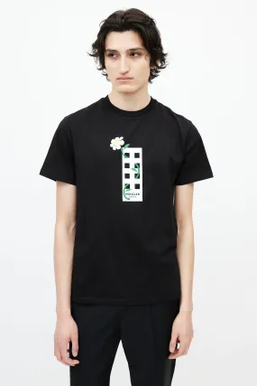 Black & White Floral Graphic T-Shirt