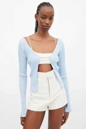 Blue La Maille Pralu Longue Cardigan