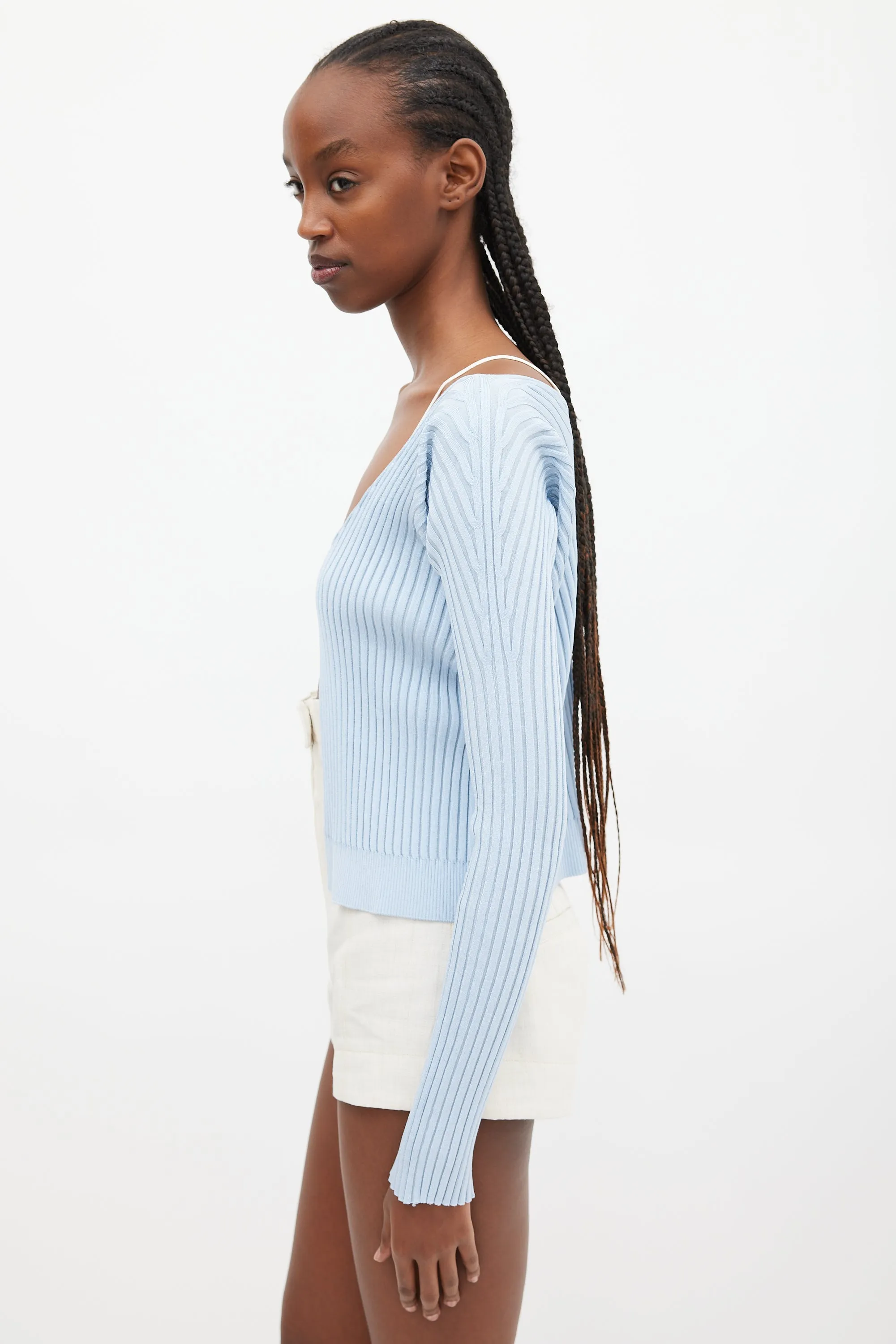 Blue La Maille Pralu Longue Cardigan