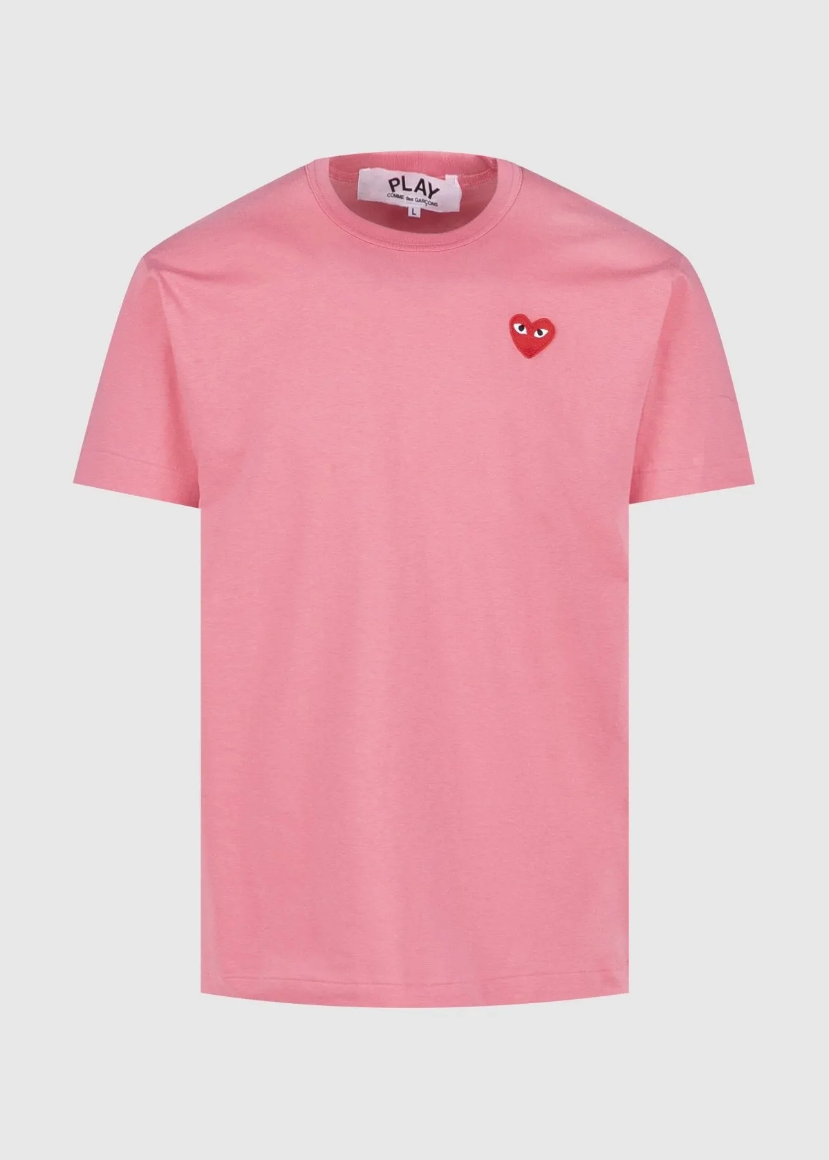 CDG PLAY: SS TEE [PINK]