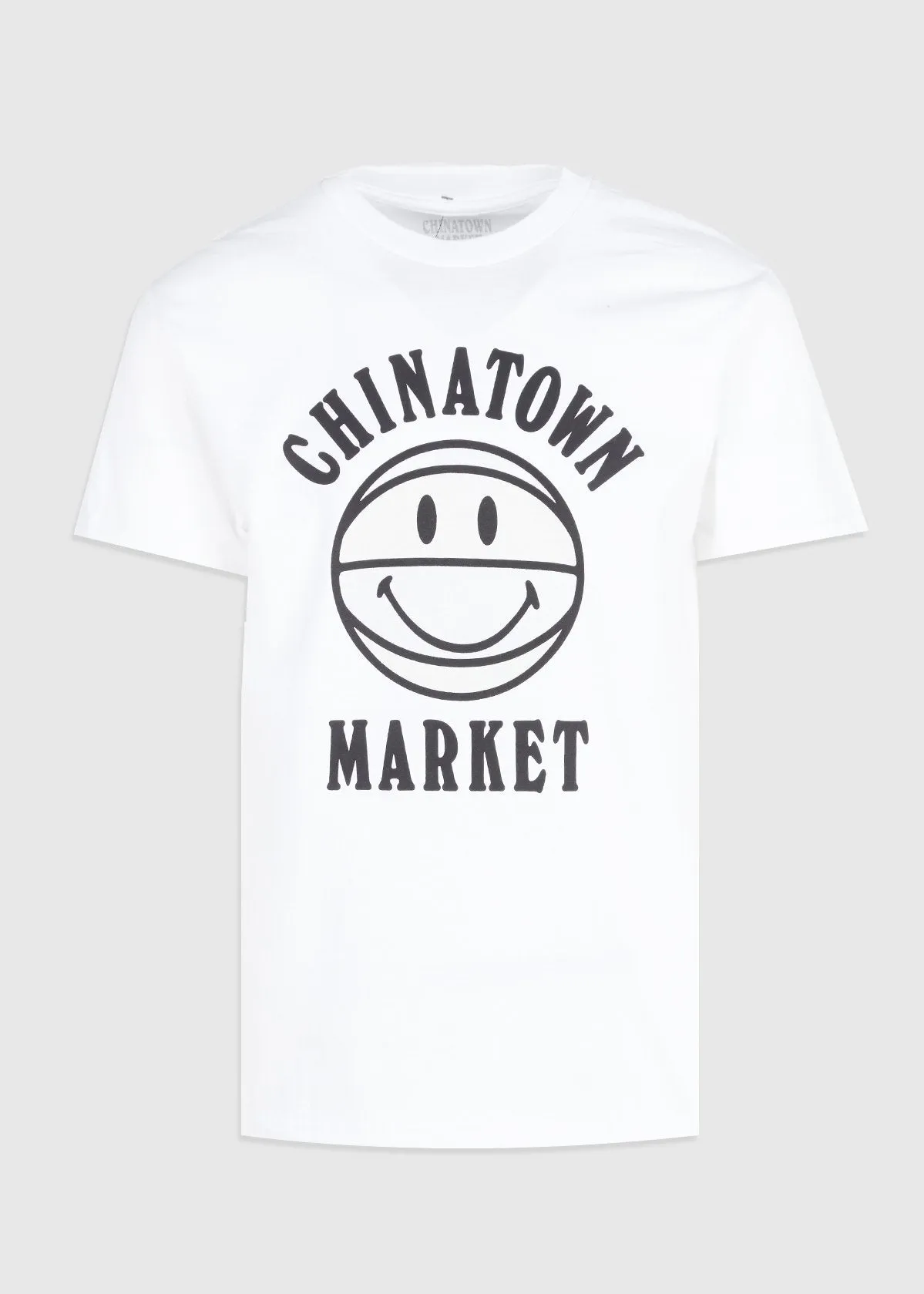 CHINATOWN MARKET: UV SMILEY BBALL TEE [WHITE]
