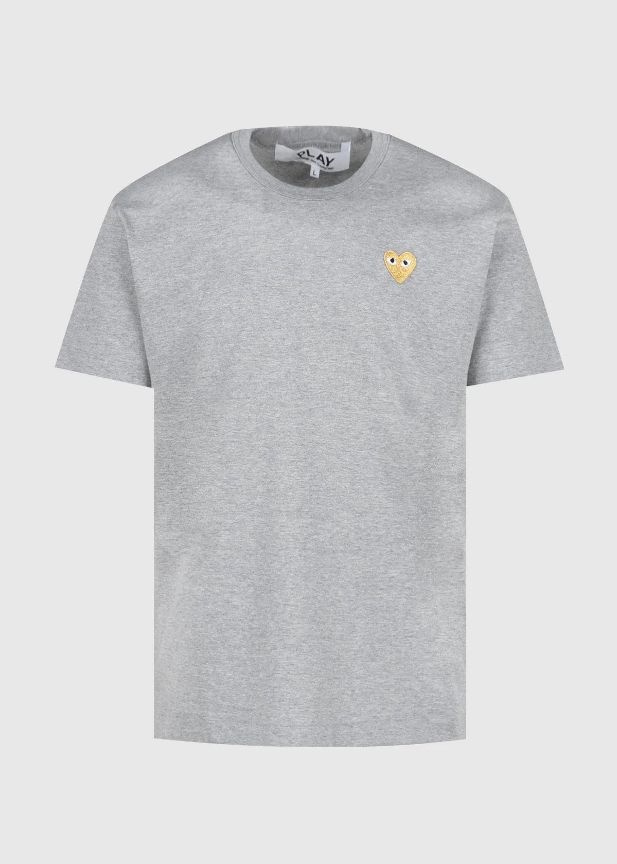 COMME DES GARÇONS PLAY: GOLD HEART TEE [GREY]