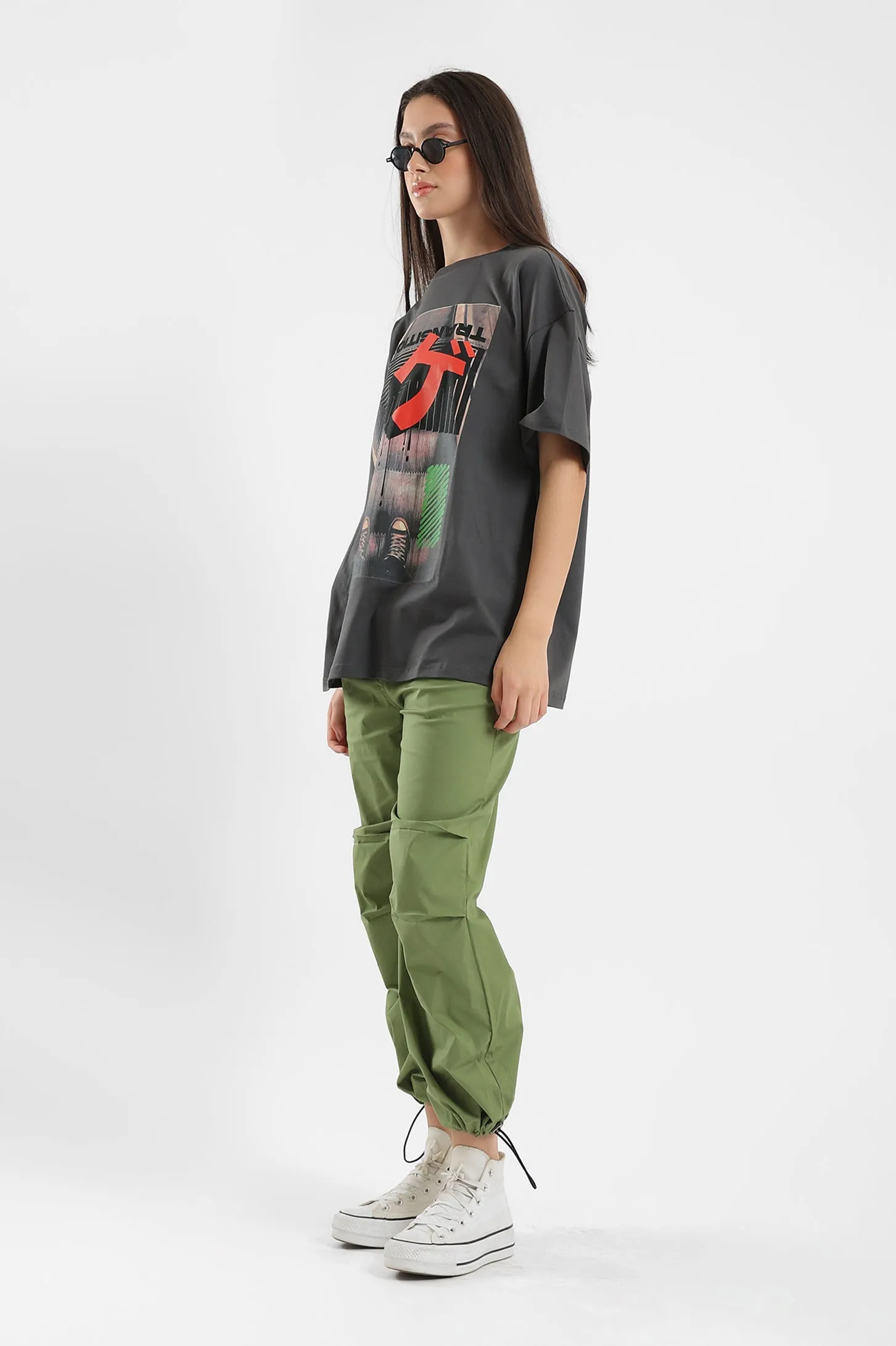 GREY TRANSITION OVERSIZED UNISEX TEE