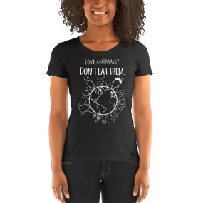 Loud Vegan Love Animals Don't Eat Them Short Sleeve T-Shirt