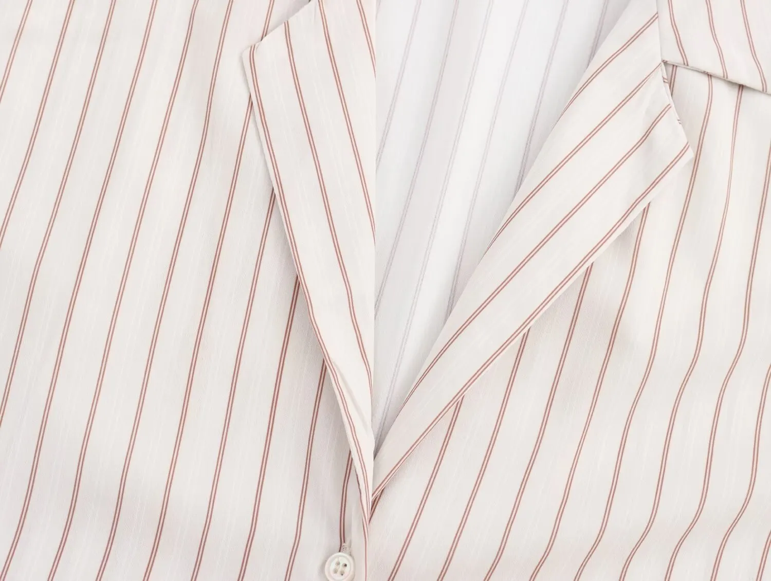 Personality Street Striped Stitching Sense of Design Shirt Single Breasted Cardigan Short Contrast Color Loose Top for Women
