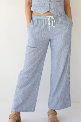 Tie Waist Striped Pants
